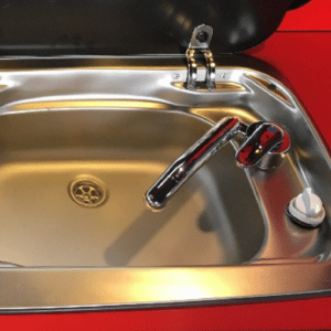 Campervan sink & pipe