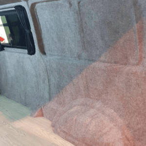 Campervan insulation and carpet lining