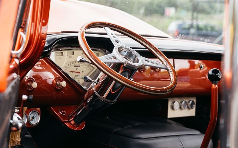 cheverolet 55 COE truck interior 3